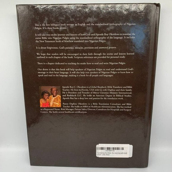 Translating the Bible: Our Journey‎ with God Hardcover - Picture 2 of 5